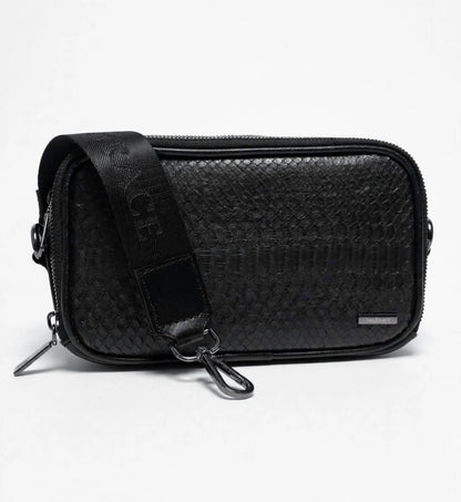 CROSSBODY VELARIO- pitone nero