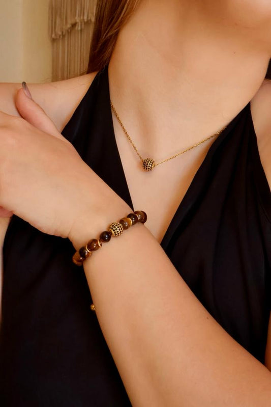 Pulsera Tiger Eye Fireball