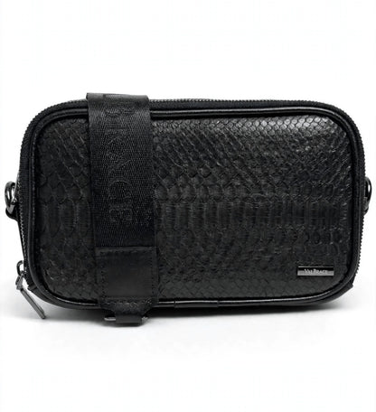 CROSSBODY VELARIO- pitone nero