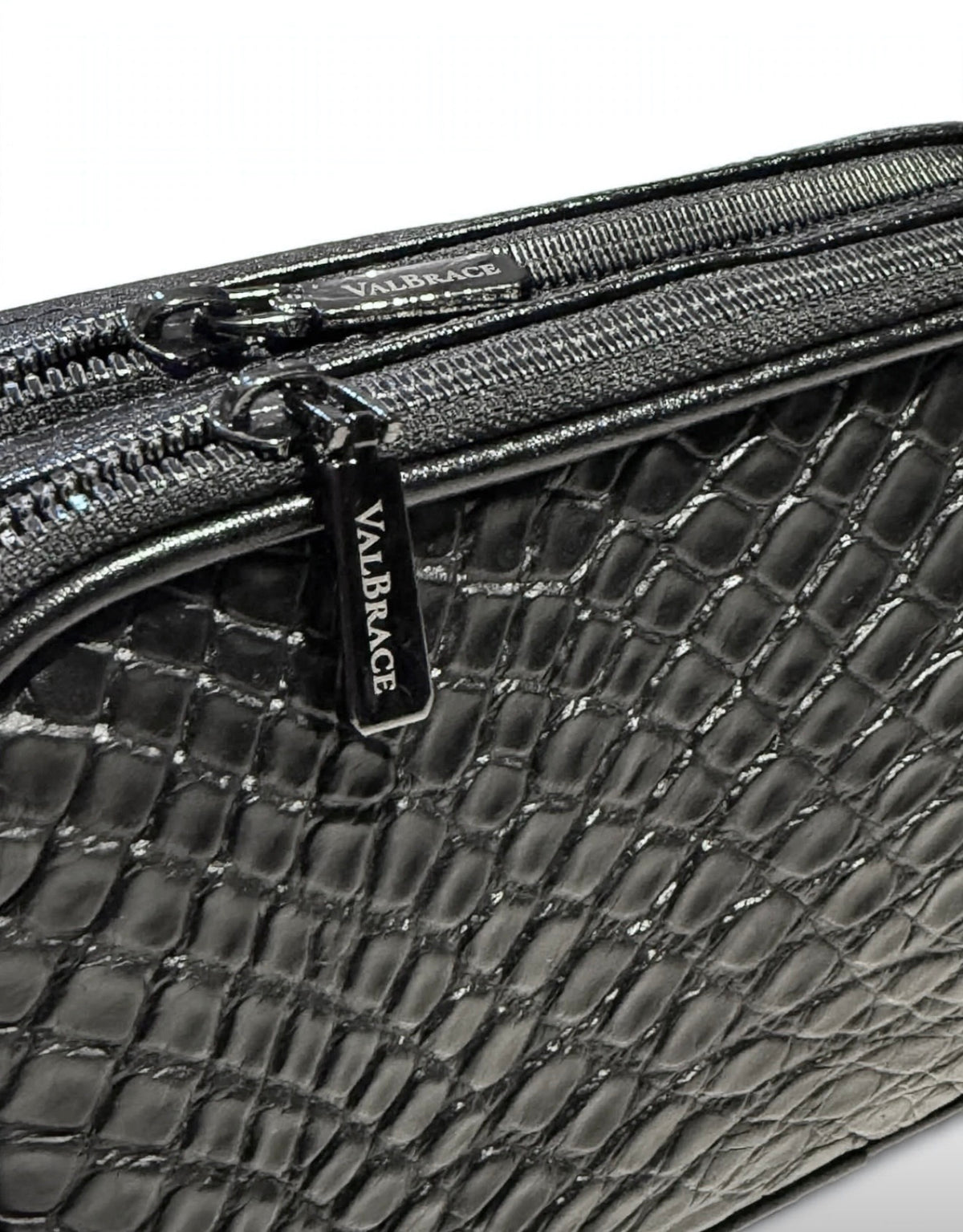 CROSSBODY VELARIO- coccodrillo nero