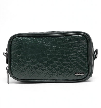 CROSSBODY VELARIO- coccodrillo verde
